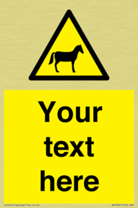 Custom warning horses